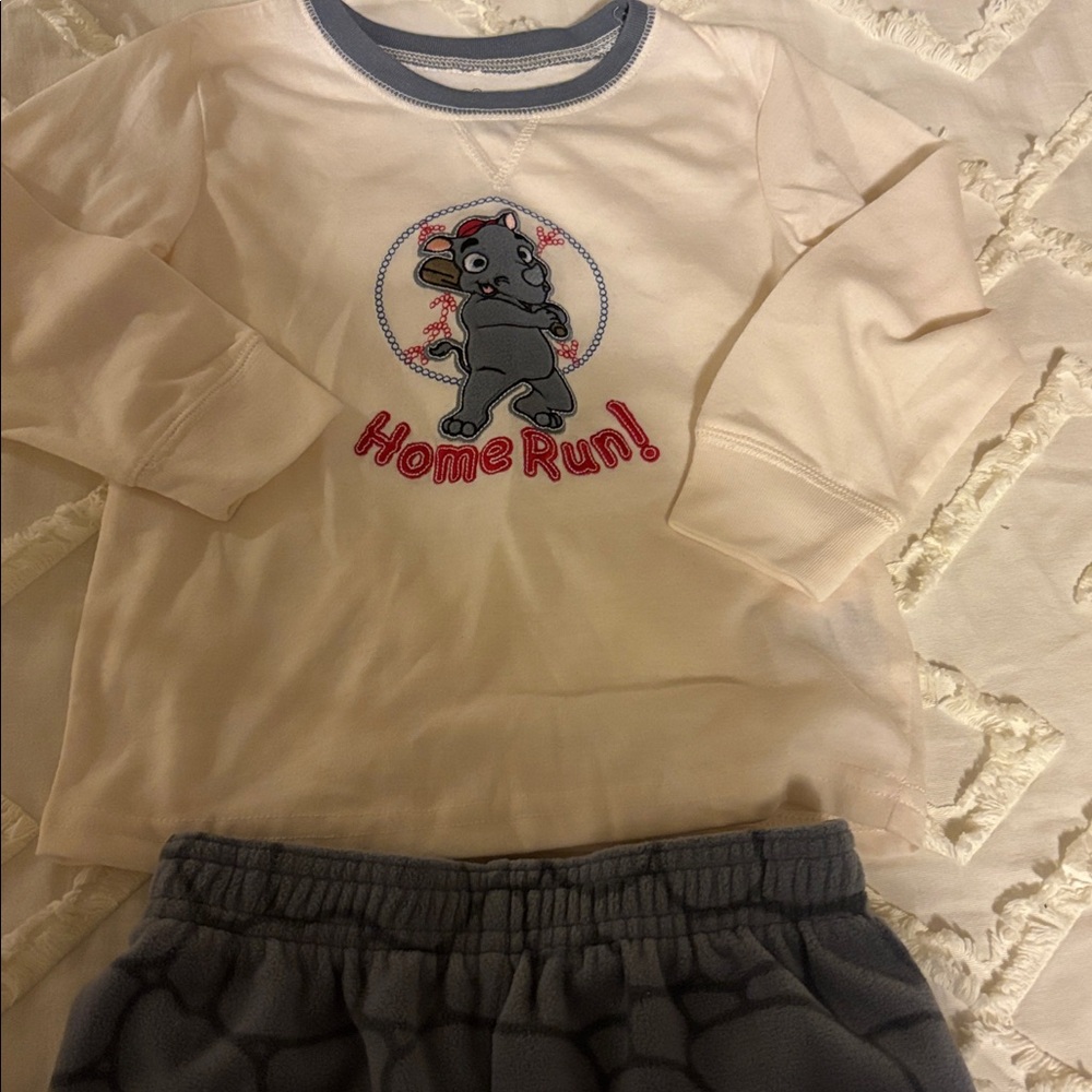 Pajamas Home Run toddler girls new size 3T polyester Garanimals